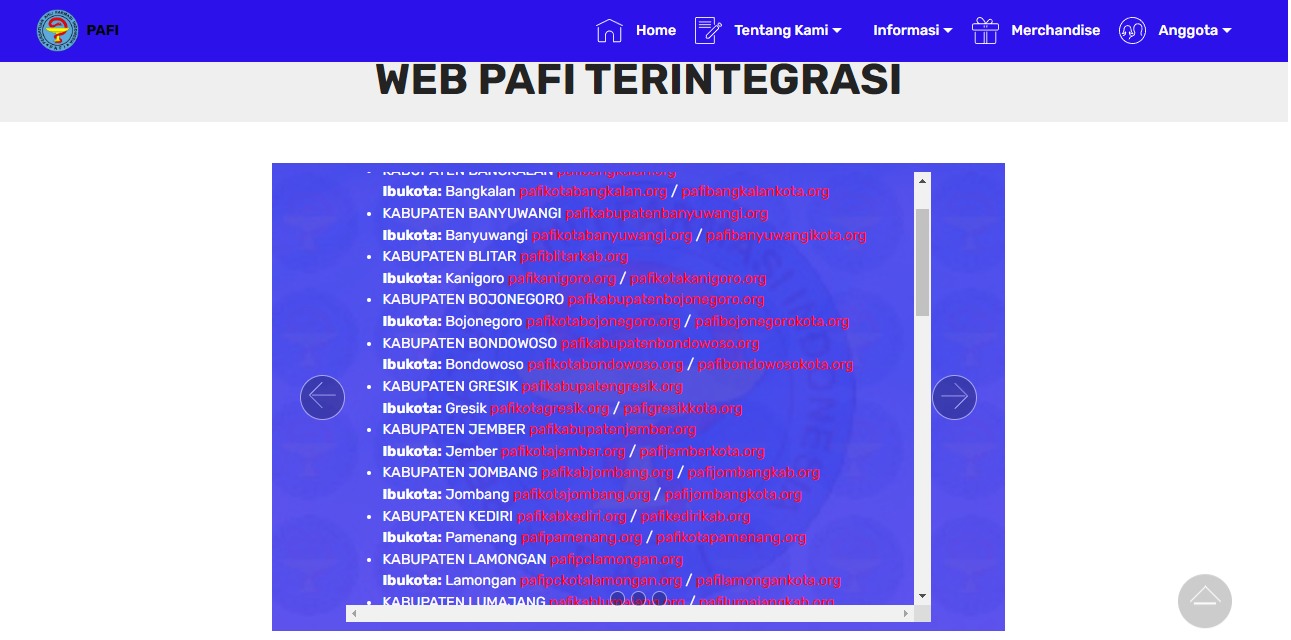 Website PAFI Gresik