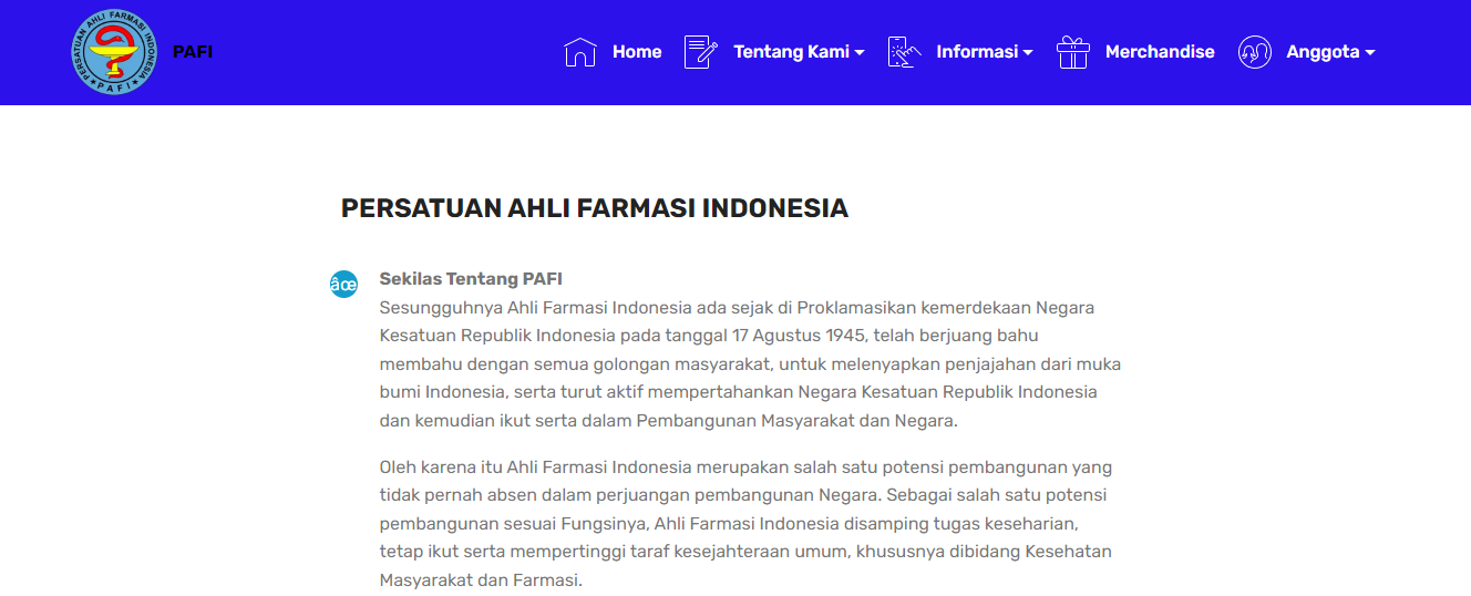 Website PAFI Waingapu